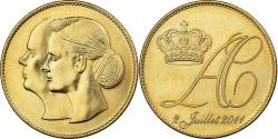 World Coins - Monaco, Medal, Royal wedding, Albert and Charlène, 2011, Brass,