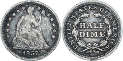 Us Coins - Coin, United States, Seated Liberty Half Dime, Half Dime, 1857, U.S. Mint