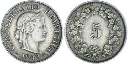 World Coins - Coin, Switzerland, 5 Rappen, 1943, Bern, , Copper-nickel, KM:26
