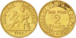 World Coins - Coin, France, Chambre de commerce, 2 Francs, 1922, , Aluminum-Bronze