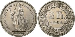 World Coins - Switzerland, 2 Francs, 1968, Bern, Copper-nickel, , KM:21a.1