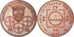 World Coins - France, Medal, Nouveau Royaume d'Aquitaine, 1 Gascon, 1848, , Copper