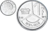 World Coins - Belgium, Frank, 1991