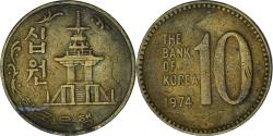 World Coins - KOREA-SOUTH, 10 Won, 1974