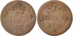 World Coins - Coin, German States, HESSE-DARMSTADT, Ludwig X, Pfennig, 1819,