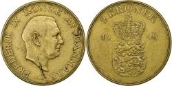 World Coins - Denmark, Frederik IX, 2 Kroner, 1948, Copenhagen, Aluminum-Bronze,