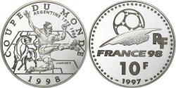 World Coins - France, 10 Francs, Coupe du Monde - Argentine, 1997, Paris, BE, Silver