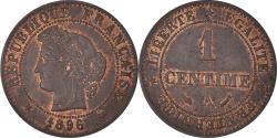 World Coins - Coin, France, Cérès, Centime, 1896, Paris, , Bronze, KM:826.1