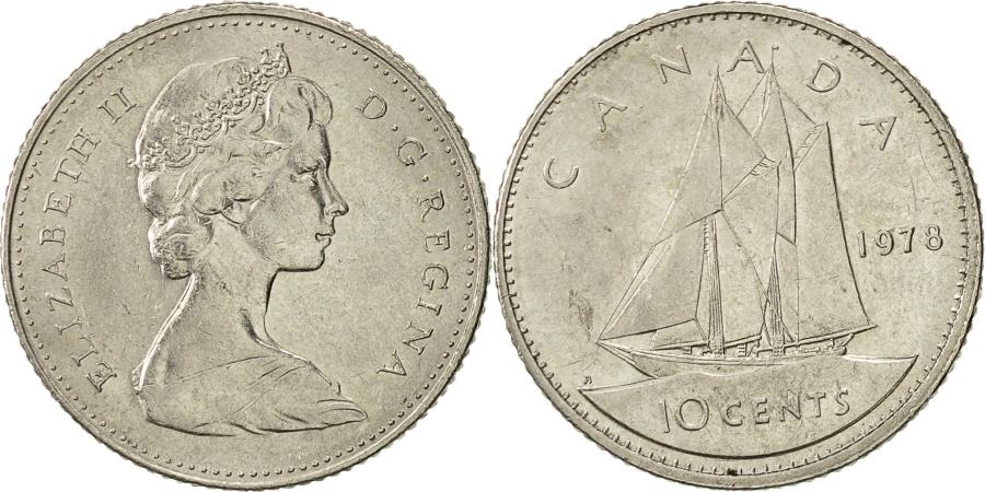 Canada, Elizabeth II, 10 Cents, 1978, Royal Canadian Mint, Ottawa,