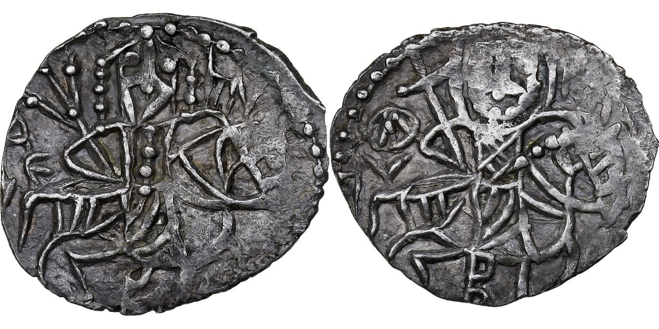 アルゴリズム1822 GREAT BRITAIN 1625-49 CHARLES I, SILVER HALFCROWN, GROUP II