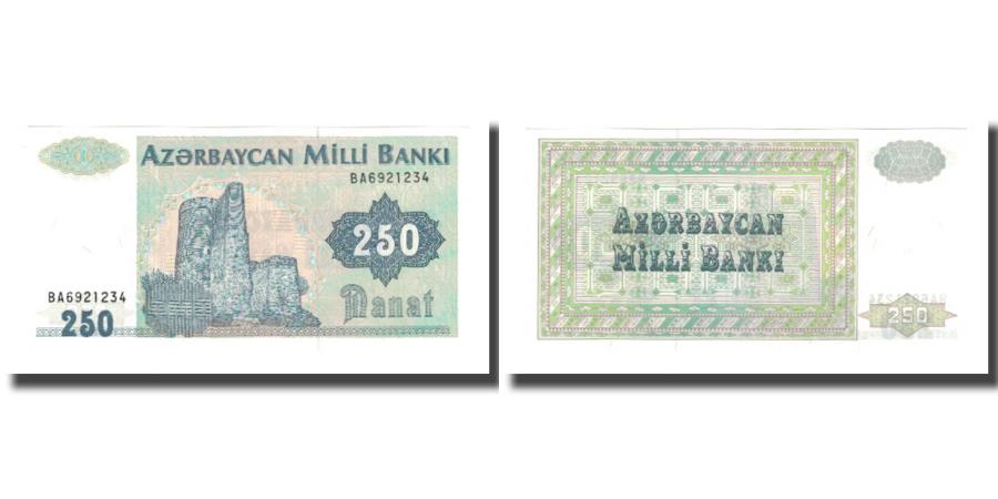 World Coins - Banknote, Azerbaijan, 250 Manat, Undated (1992), KM:13b, UNC(65-70)