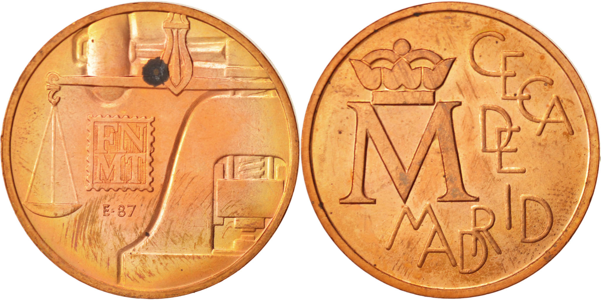 Spain, Token, Spain, Ceca de Madrid, 1987, , Copper | Tokens & Medals