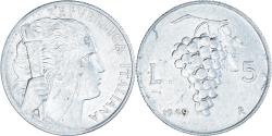 World Coins - Coin, Italy, 5 Lire, 1949, Rome, , Aluminum, KM:89