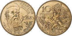 World Coins - France, 10 Francs, François Rude, 1984, Paris, Tranche A, Nickel-Bronze