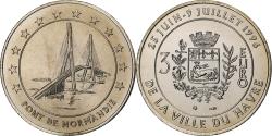 World Coins - France, 3€ pattern, Pont de Normandie, 1996, Cupro-aluminium-nickel,