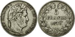 World Coins - Coin, France, Louis-Philippe, 5 Francs, 1845, Lille, , Silver