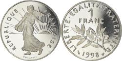World Coins - Coin, France, Semeuse, Franc, 1998, Paris, Proof, , Nickel, KM:925.2