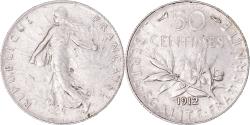 World Coins - Coin, France, Semeuse, 50 Centimes, 1912, Paris, , Silver, KM:854