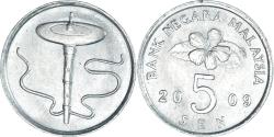 World Coins - Coin, Malaysia, 5 Sen, 2009
