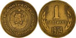 World Coins - Coin, Bulgaria, Stotinka, 1974, , Brass, KM:84