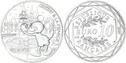 World Coins - France, 10 Euro, Mickey un tour de Loire, 2018, , Silver