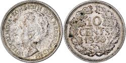 World Coins - Netherlands, Wilhelmina I, 10 Cents, 1939, Silver, , KM:163