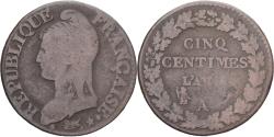 World Coins - Coin, France, Dupré, 5 Centimes, Paris, , Copper, Gadoury:126/126a