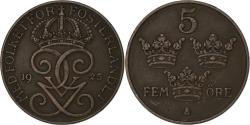 World Coins - Sweden, Gustaf V, 5 Öre, 1925, Bronze, , KM:779.2