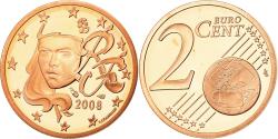 World Coins - France, 2 Euro Cent, 2008, Proof, , Copper Plated Steel, KM:1283