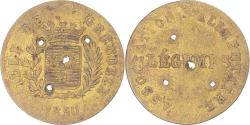 World Coins - token, France, Ville de Grenoble, association alimentaire, Légumes, Holed