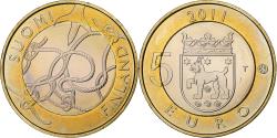 World Coins - Finland, 5 Euro, Provinces - Tavastia, 2011, Vantaa, , Bi-Metallic