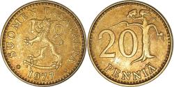 World Coins - Coin, Finland, 20 Pennia, 1977