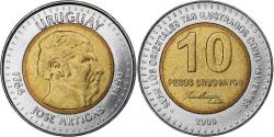 World Coins - Coin, Uruguay, 10 Pesos Uruguayos, 2000, , Bi-Metallic, KM:121