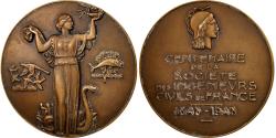 World Coins - France, Medal, French Fourth Republic, Business & industry, , Bronze