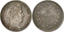 World Coins - Coin, France, Louis-Philippe, 1/4 Franc, 1845, Rouen, , Silver, KM:740.2