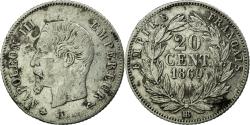World Coins - Coin, France, Napoleon III, Napoléon III, 20 Centimes, 1860, Strasbourg
