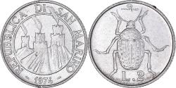 World Coins - Coin, San Marino, 2 Lire, 1974