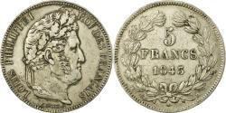 World Coins - Coin, France, Louis-Philippe, 5 Francs, 1843, Bordeaux, , Silver