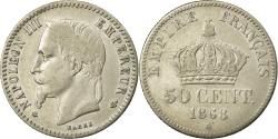 World Coins - Coin, France, Napoleon III, Napoléon III, 50 Centimes, 1868, Paris,