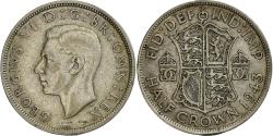 World Coins - Great Britain, George VI, 1/2 Crown, 1943, Silver, , KM:856
