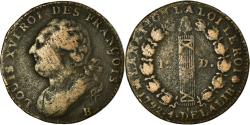 World Coins - Coin, France, 12 deniers françois, 1792, Rouen, , Bronze, KM 600.3