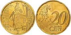 World Coins - France, 20 Euro Cent, BU, 2002, Pessac, Nordic gold, , KM:1286