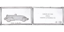 World Coins - France, Medal, Célèbres Automobiles du Monde, AUBURN 1935, , Silver
