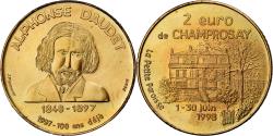 World Coins - France, 2 Euro, Champrosay - Alphonse Daudet, 1998,