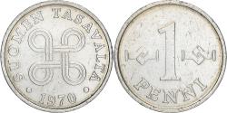 World Coins - Coin, Finland, Penni, 1970, , Aluminum, KM:44a