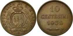 World Coins - Coin, San Marino, 10 Centesimi, 1938, Rome, , Bronze, KM:13