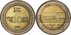World Coins - Sri Lanka, 10 Rupees, Independence, 1998, British Royal Mint, Bi-Metallic