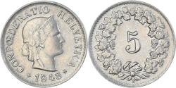 World Coins - Coin, Switzerland, 5 Rappen, 1948