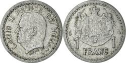 World Coins - Coin, Monaco, Louis II, Franc, Undated (1943), , Aluminum, KM:120