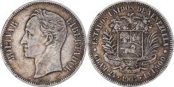 World Coins - Coin, Venezuela, Gram 25, 5 Bolivares, 1905, , Silver, KM:24.2